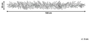 Festone natalizio innevato LED 180 cm SUNDO Beliani