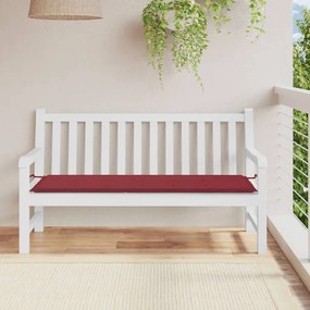 Cuscino Per Panca Rosso Vino 150x50x3 Cm İn Tessuto Oxford /