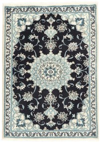Nain Tappeto persiano 90 x 130 Blu (Iran) Annodato A Mano
