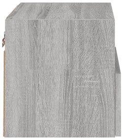 Mobili TV Muro 2pz Grigio Sonoma 40x30x30 cm Legno Multistrato