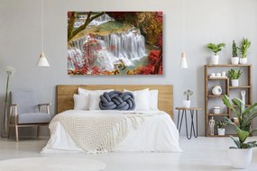 Stampa su tela – Cascata nella foresta