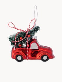 Set di 2 addobbi di Natale fatti a mano Little Car