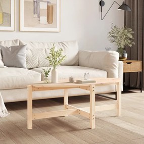 Tavolino da salotto 118x63x45 cm in legno massello di pino