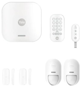 Kit sistema di allarme per casa senza fili Smart  YALE  con sensore di movimento, bianco