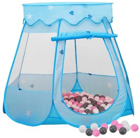 Tenda Da Gioco Per Bambini Blu Con 250 Palline 102x102x82 Cm /