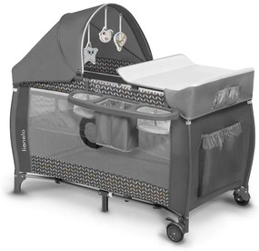 Lionelo - Culla da viaggio SVEN PLUS grigio