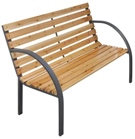 Panca da giardino 112 cm in legno massello di abete