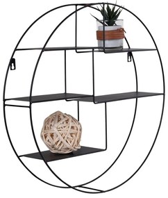 Scaffale metallico a castello nero Genk - House Nordic