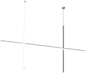 Flos Coordinates Suspension 2 CLIII Lampada sospesa a luce diffusa alimentazione remota in alluminio Argent moon