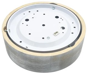 Brilagi - Plafoniera PINO 1xE27/15W/230V pino/argento diam. 27,5 cm