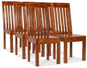Sedie Da Pranzo 6 Pz İn Legno Massello Moderne /