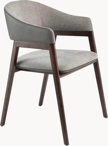 Sedia da pranzo in similpelle con braccioli Glory