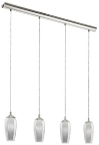 Eglo GA00040801 - Paralume di ricambio per lampadario FARSALA G9 grigio