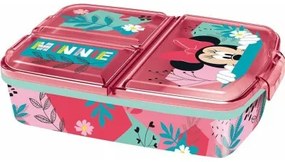 Contenitore a Scomparti Minnie Mouse 19,5 x 16,5 x 6,7 cm polipropilene