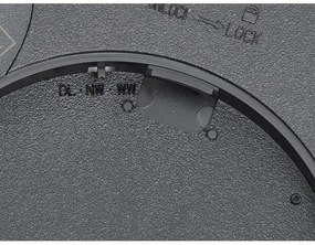 Fulgur 42362 - Plafoniera LED NOMY LED/24W/230V diametro 30 cm nero