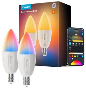 SET 2x LED RGBWW Lampadina dimmerabile E14/5W/230V 2700-6500K Wi-Fi - Govee