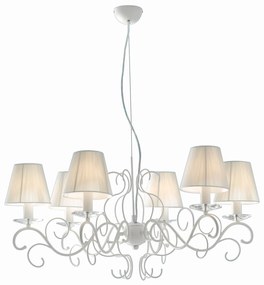 Lampadario Perla Classico Colore Bianco 40W