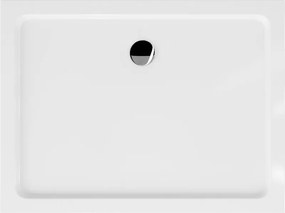 Mexen Flat piatto doccia rettangolare slim 120 x 100 cm, bianco, sifone cromato - 40101012