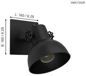 Eglo 43431 - Applique BARNSTAPLE 2 1xE27/28W/230V