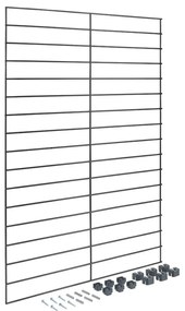 Staffa in metallo nero per scaffalatura modulare Mural - Metaltex