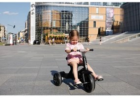 QPlay - Triciclo per bambini 3in1 RITO STAR grigio chiaro