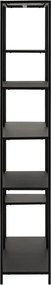 Libreria nera in metallo 80x165 cm Newcastle - Actona
