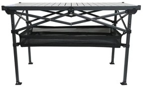 Tavolo da campeggio pieghevole 118x70 cm antracite