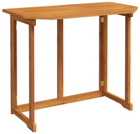 Set bistro giardino 3 pezzi con cuscini in legno massello di acacia