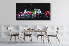 Quadro su tela – Cubetti di ghiaccio alla frutta