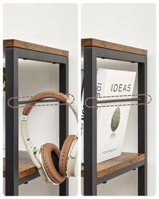 Libreria NAVARO marrone/nera