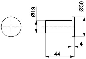 KFA Armatura 864-020-31 - Gancio a muro TOWEL acciaio inossidabile/oro
