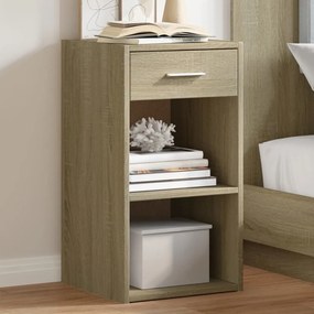 Comodini 2 Pz Rovere Sonoma 35x34x65 Cm İn Legno Multistrato /