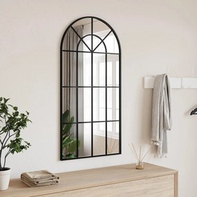 Specchio Da Parete Nero 50x100 Cm Arco İn Ferro /