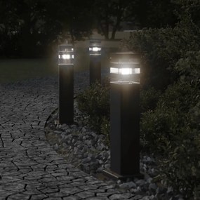 Lampade Da Terra Per Esterni Nera 50 Cm İn Alluminio /