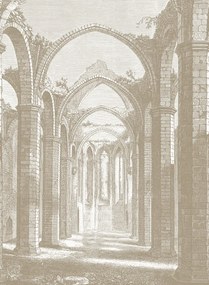 Rebel Walls Carta da parati panoramica Gothic Arches - Sand