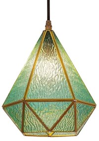 Rabalux 72244 - Lampadario a sospensione con filo NORAH 1xE14/40W/230V blu/oro