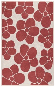 Tappeto rosso lavabile 60x100 cm Red Meadow – Mila Home