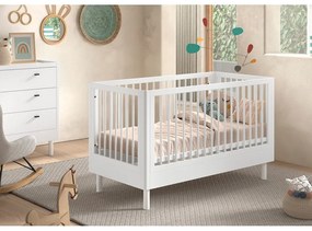 Lettino bianco in faggio massiccio 70x140 cm Forrest – Vipack