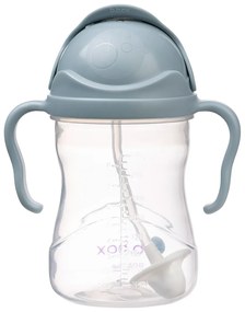 Tazza con cannuccia - blu 240 ml