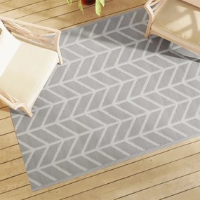 Tappeto Da Esterni Arakıl Grigio 140x200 Cm İn Pp /