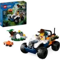 LEGO CITY ATV DELL' ESPLORATORE DELLA GIUNGLA VEICOLO DA COSTRUIRE CON MINIFIGURA E PANDA ROSSO