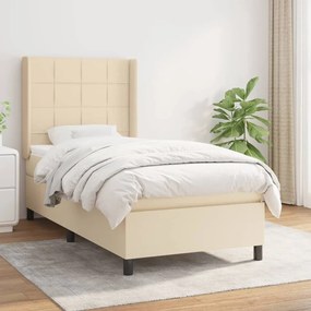 Giroletto A Molle Con Materasso Crema 90x200 Cm İntessuto /