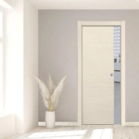 Porta interna scorrevole Mast in legno laccato colore avorio, L 80 x H 210 cm, apertura reversibile