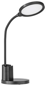 Lampada Da Tavolo Minimal Brolini Policarbonato Nero Luce Led Integrato 2,1W