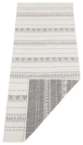 Tappeto da esterno grigio e crema , 80 x 350 cm Bahamas - NORTHRUGS