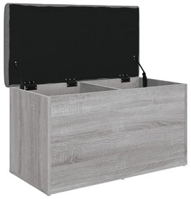 Panca portaoggetti grigio sonoma 82x42x45 cm legno multistrato