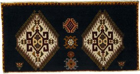 Gabbeh Tappeto 90x50 Blu (Iran) Annodato A Mano