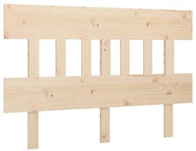 Testiera per letto 203,5x3x81 cm in legno massello di pino