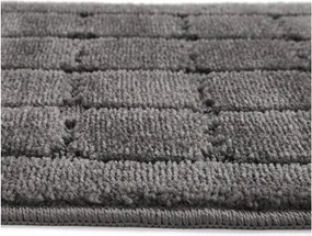 Set di tappetini per il bagno color antracite 2 pz 50x80 cm Kareli – Foutastic