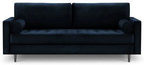 Divano in velluto blu, 219 cm Santo - Milo Casa